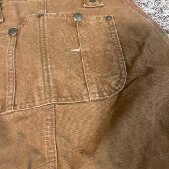 Carhartt dark khaki bib overalls - Picture 3 of 8